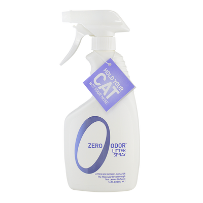 Zero Odor Litter Box Odor Eliminator, Trigger Spray, 16 ounces