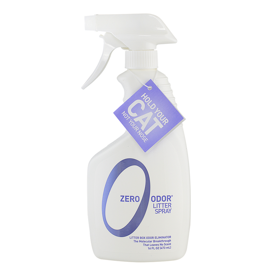 Zero Odor Litter Box Odor Eliminator, Trigger Spray, 16 ounces