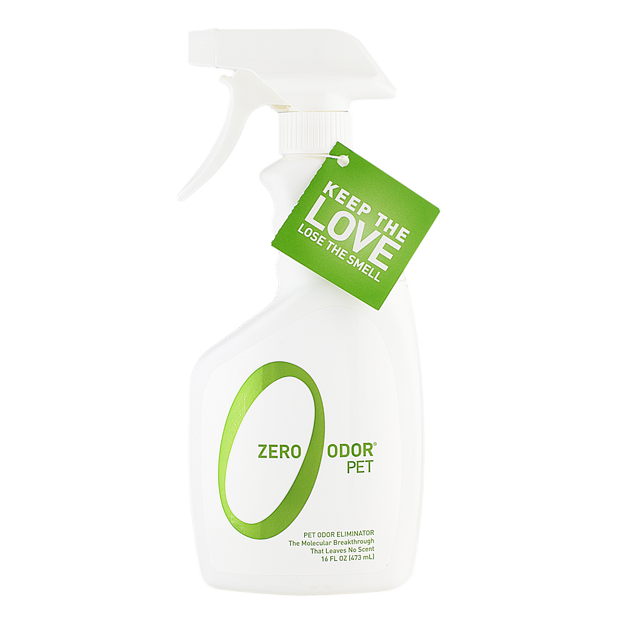 Zero Odor Pet Odor Eliminator, Trigger Spray, 16 ounces
