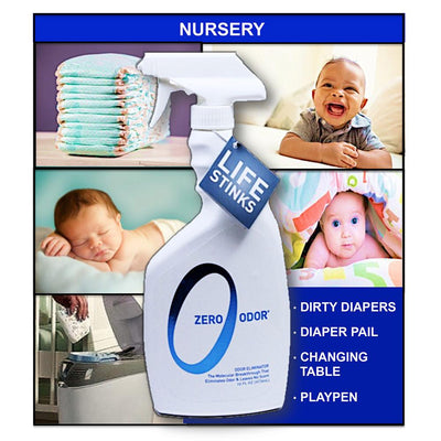 Zero Odor Multi-Purpose Household Odor Eliminator, Trigger Spray, 16 ounces