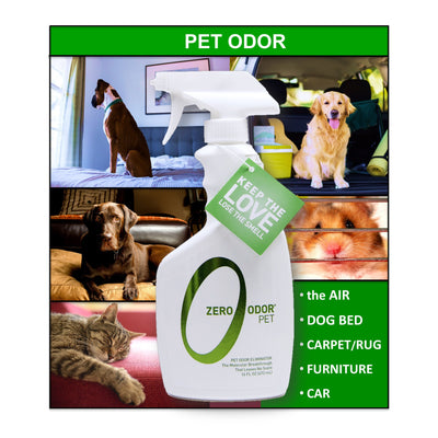 Zero Odor Pet Odor Eliminator, Trigger Spray, 16 ounces