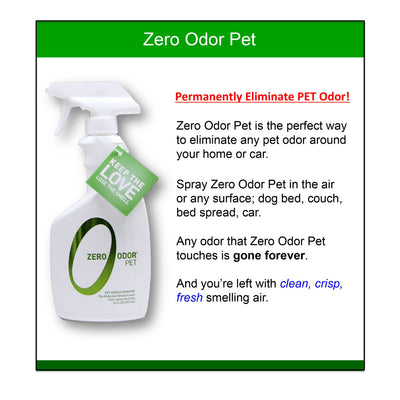 Zero Odor Pet Odor Eliminator, Trigger Spray, 16 ounces