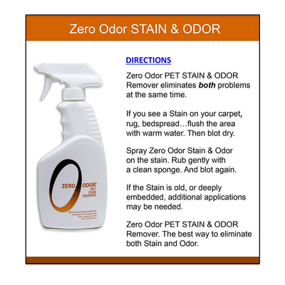 Zero Odor Pet Stain Remover and Molecular Odor Eliminator, 16-ounces