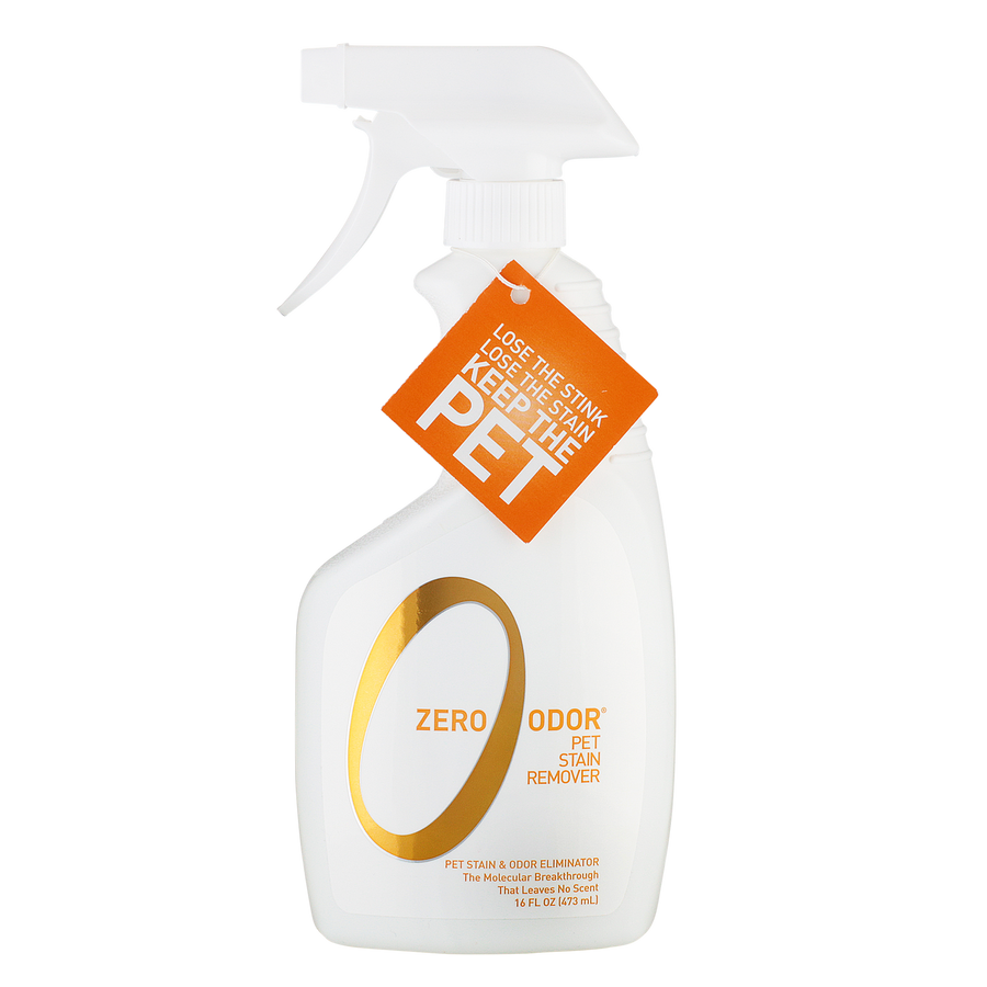 Zero Odor Pet Stain Remover and Molecular Odor Eliminator, 16-ounces
